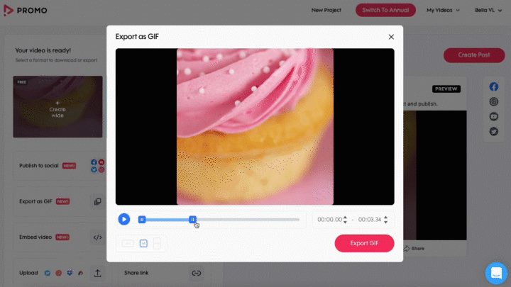 How to make your own GIF with Promo.com